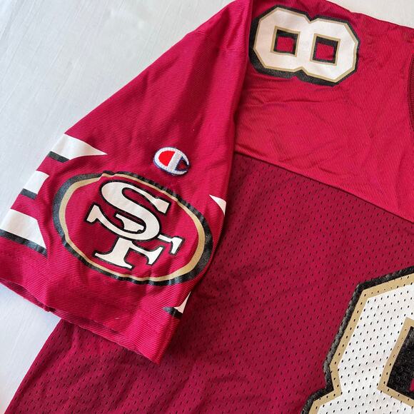 Champion San Francisco 49ers Jersey men’s 44 Steve Young #8 NFL Red Shirt - Picture 9 of 9